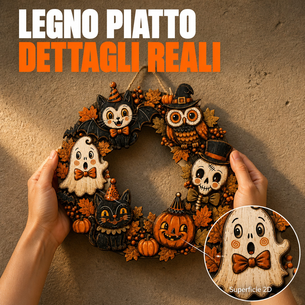 Legno piatto, dettagli reali