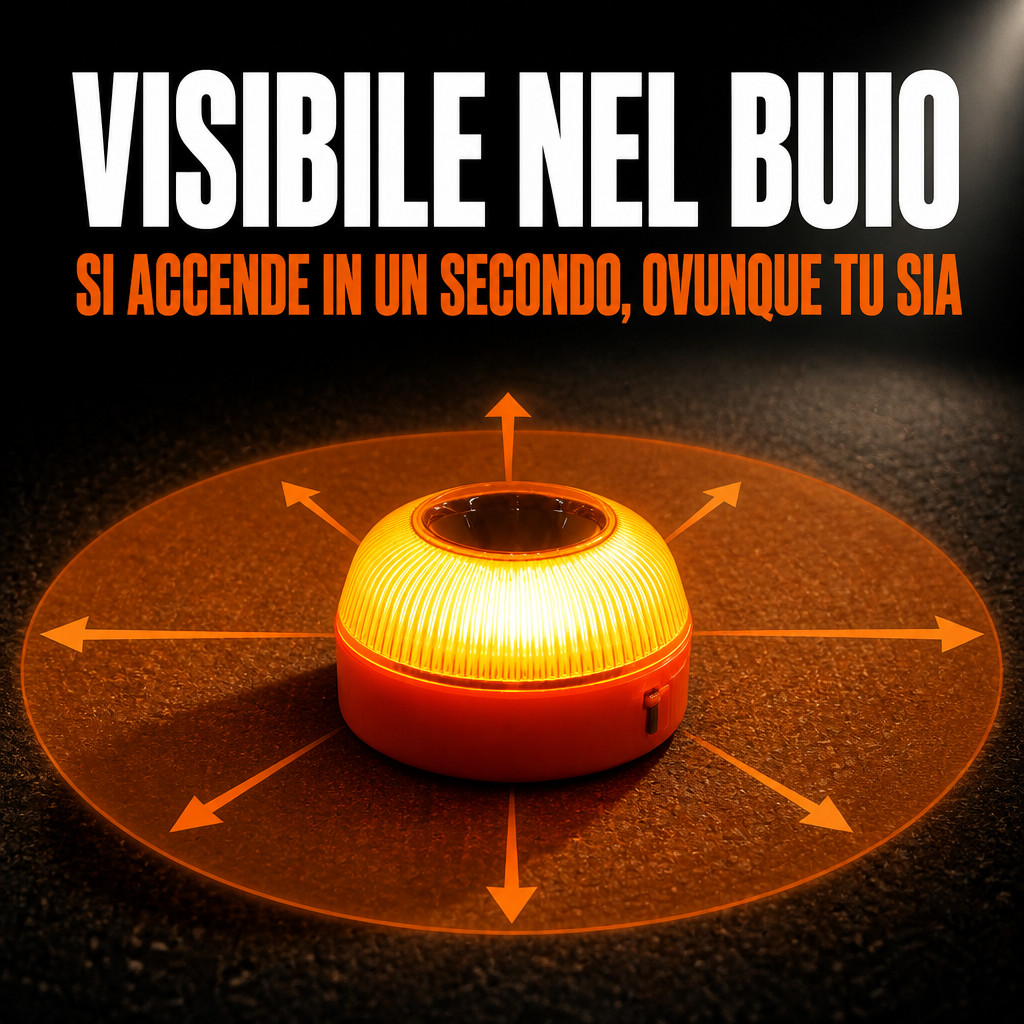 Visibile subito nel buio