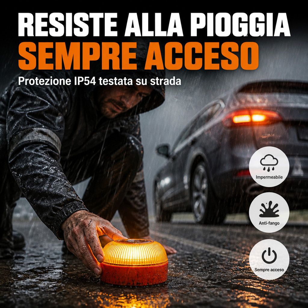 Resiste alla pioggia battente