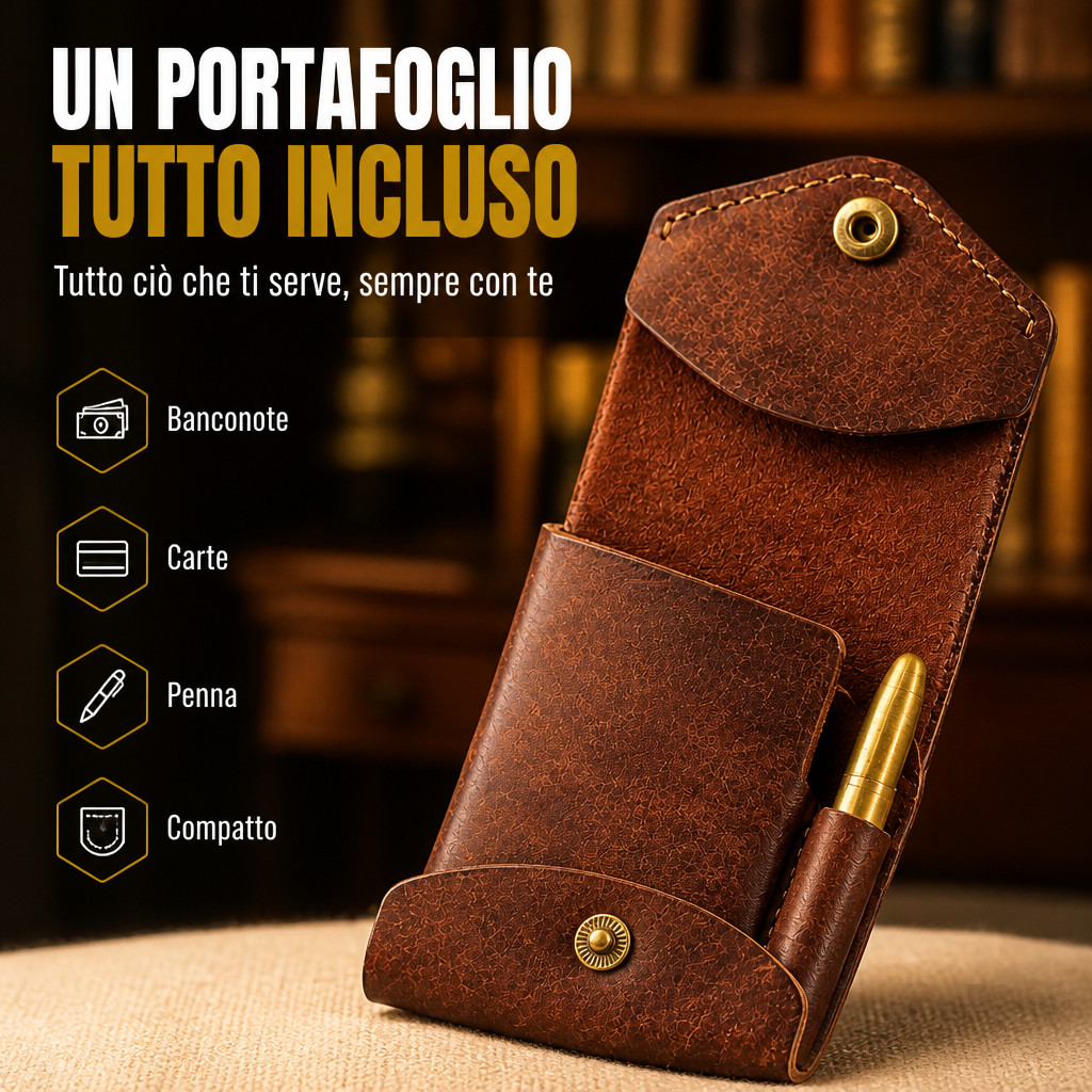Un portafoglio, tutto ciò che serve