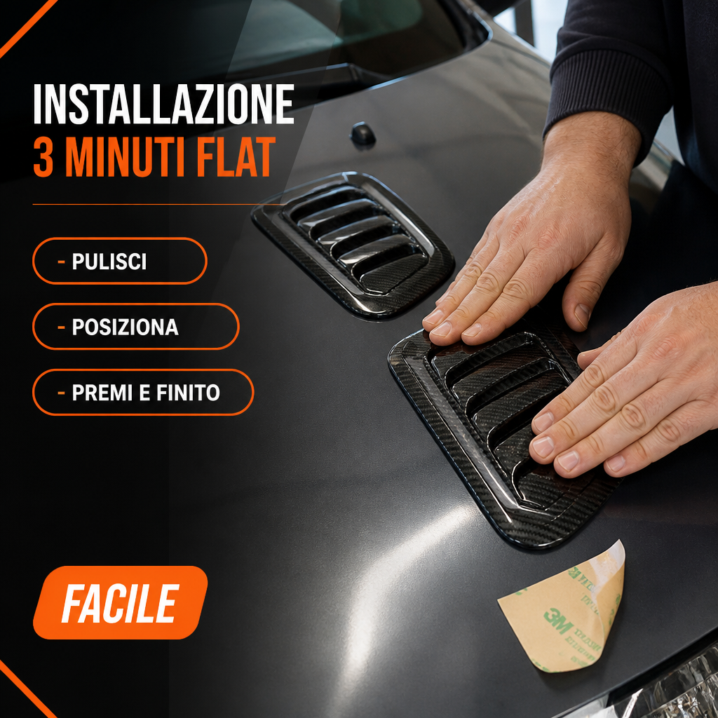 Installazione in 3 minuti, zero attrezzi
