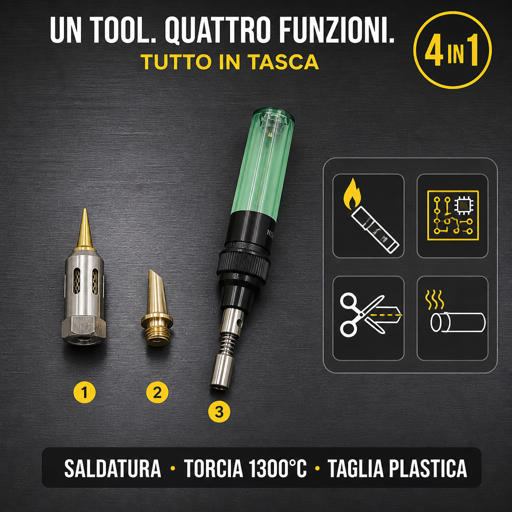 4 funzioni in un solo kit