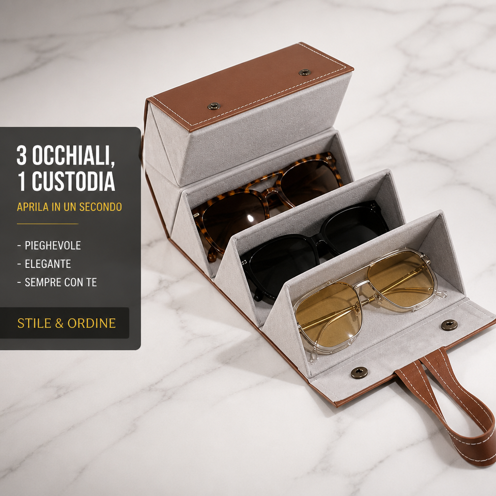 Tutti i tuoi occhiali, sempre pronti