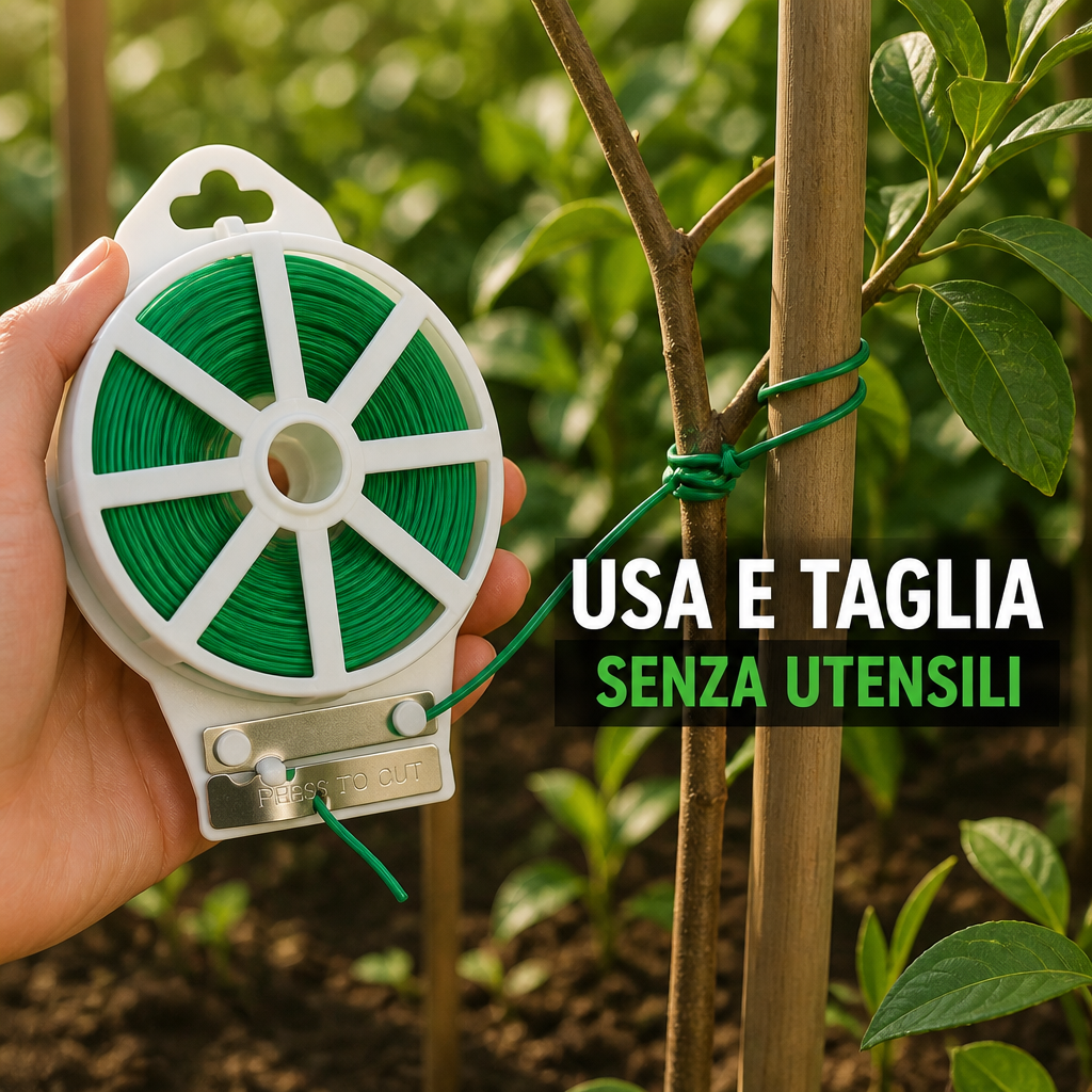 Lega, guida, taglia in un gesto