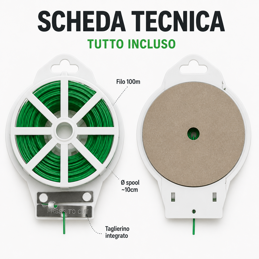Specifiche del rotolo da 100m