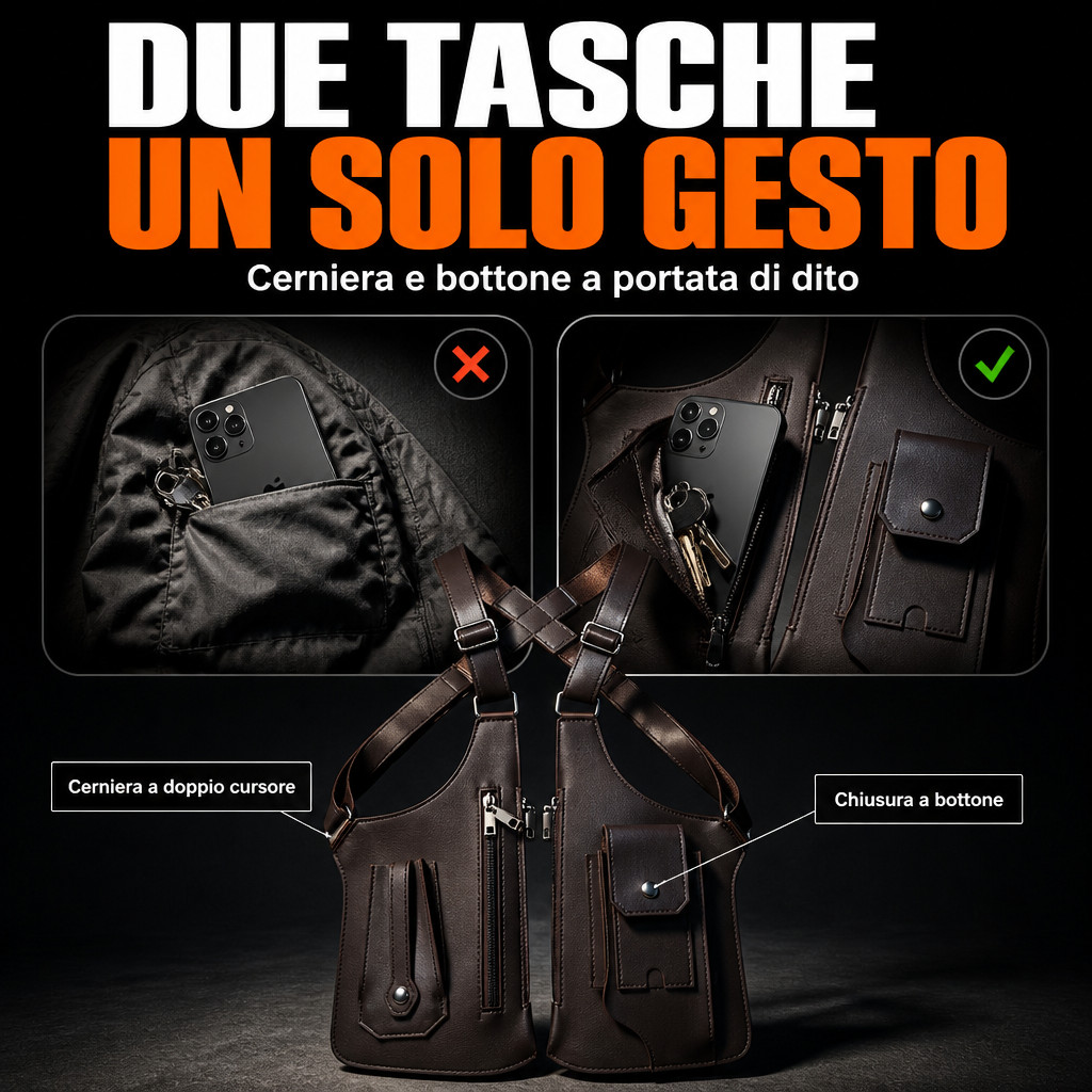 Due tasche, un solo gesto