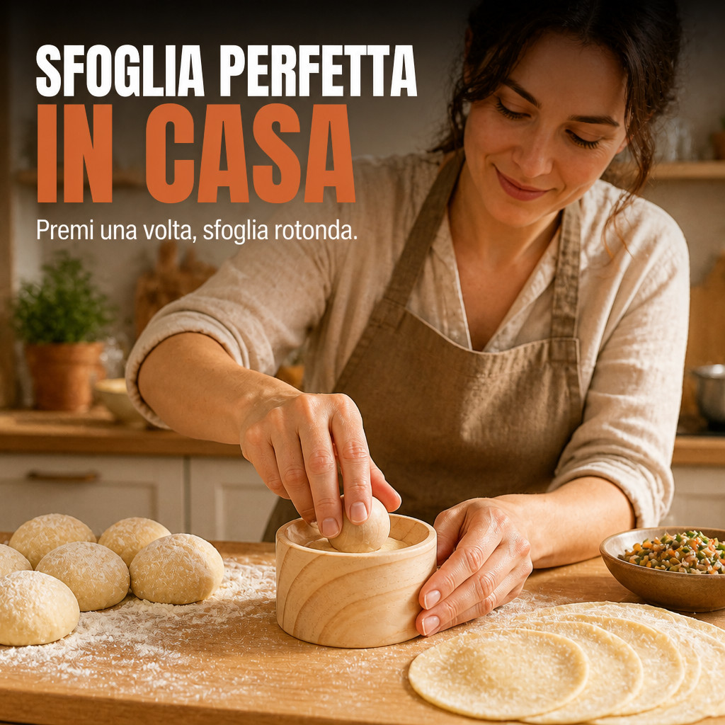 Sfoglie tonde fatte in casa