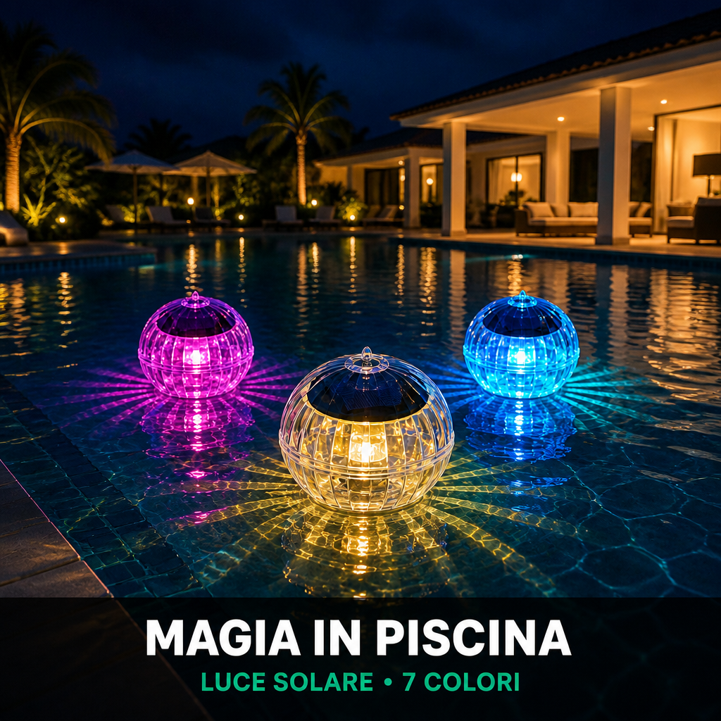 La tua piscina di notte