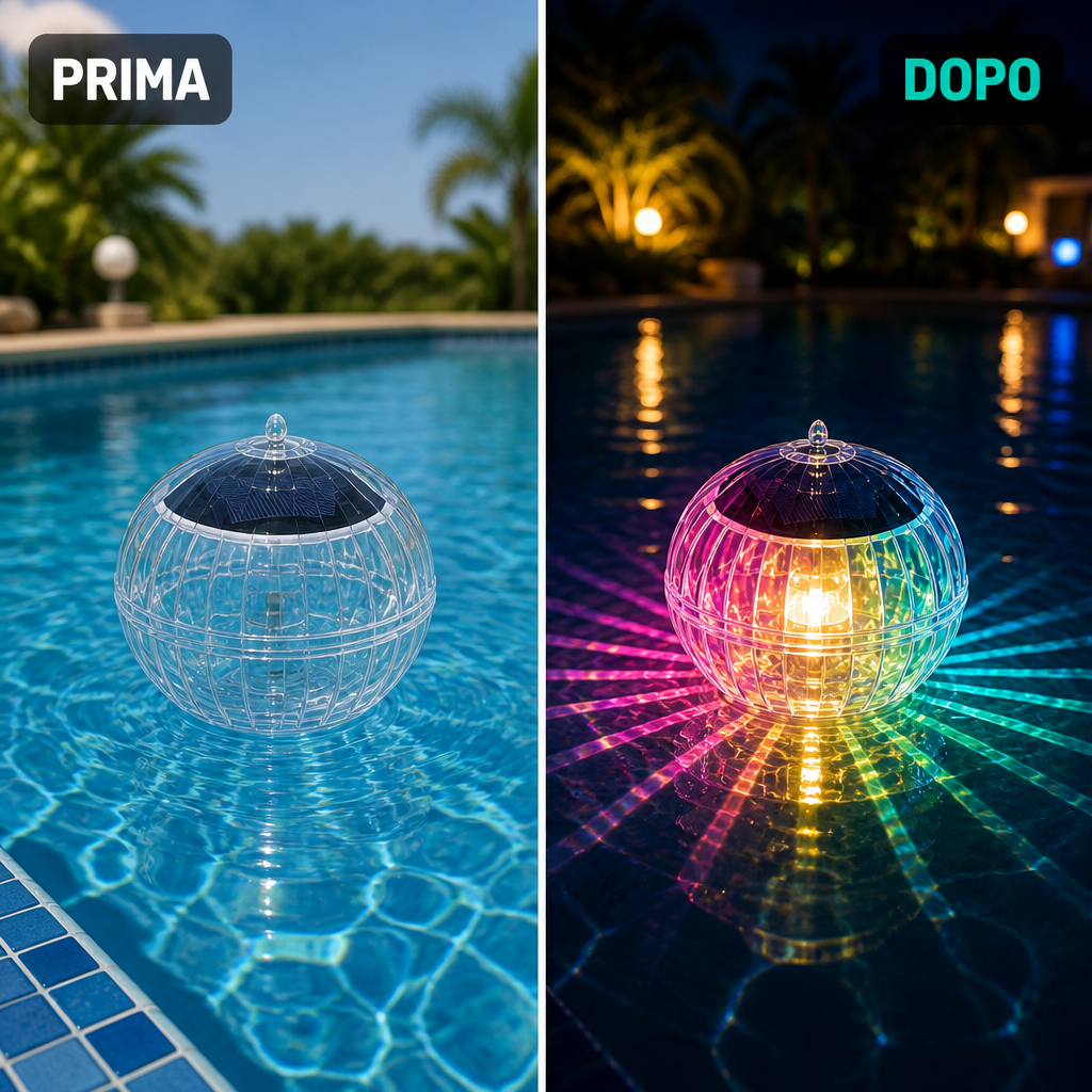 Prima e dopo: stessa piscina