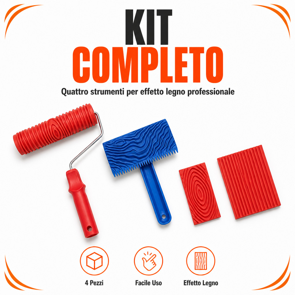 Kit completo, effetto legno