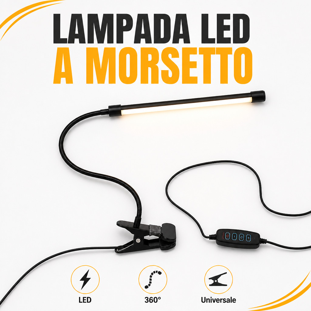 Lampada LED a morsetto