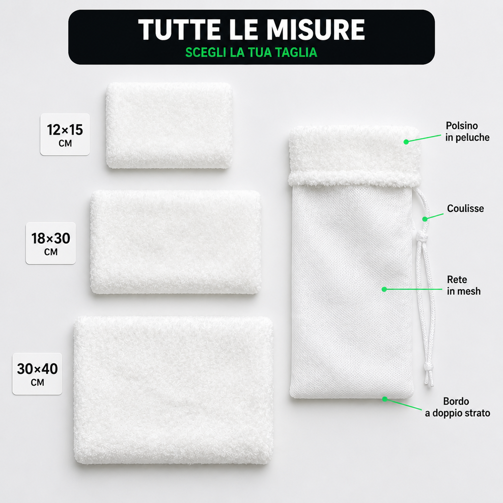 Taglie e specifiche tecniche