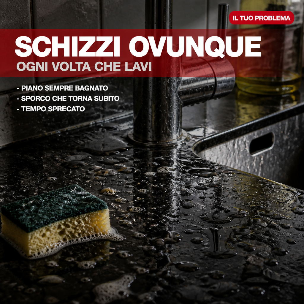 Il lavandino ti inonda il piano