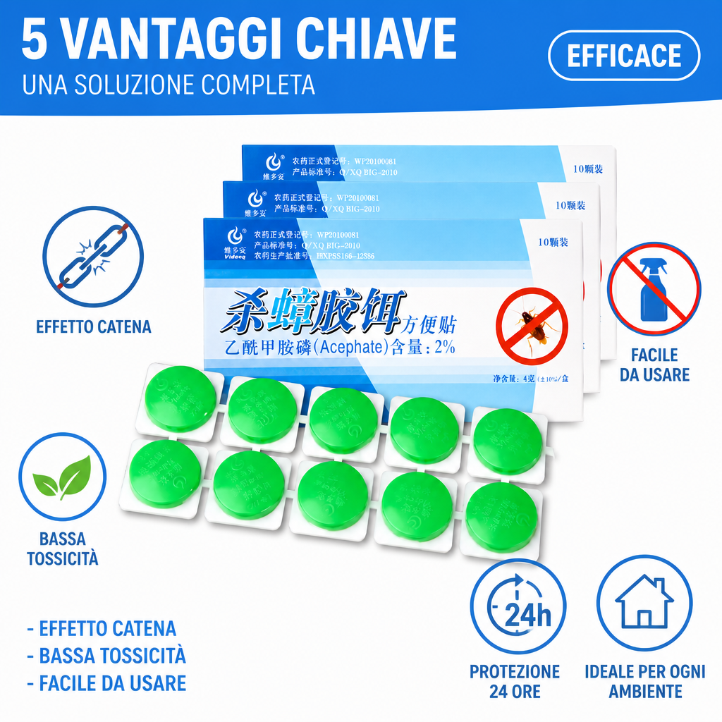 Cinque vantaggi in una bustina